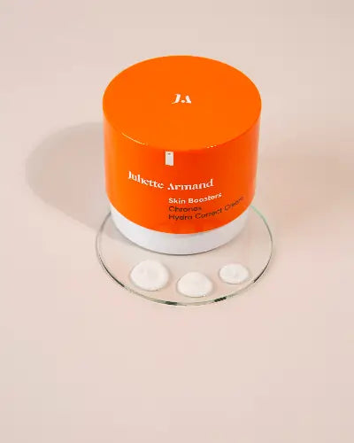 Juliette Armand Chronos Hydra Correct Cream en Serum 50 ml, samen voor een stevige huidroutine gericht op hydratatie en versteviging. Puur Diana Shop Nuenen