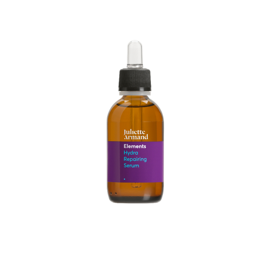 Juliette Armand Hydra Repairing Serum 55 ml, een kalmerend en herstellend serum met melkproteïnen en bifidus voor een gevoelige huid die na reiniging trekkerig aanvoelt. Ondersteunt het herstel van de huidbarrière en brengt de huid tot rust. Puur Diana Shop Nuenen
