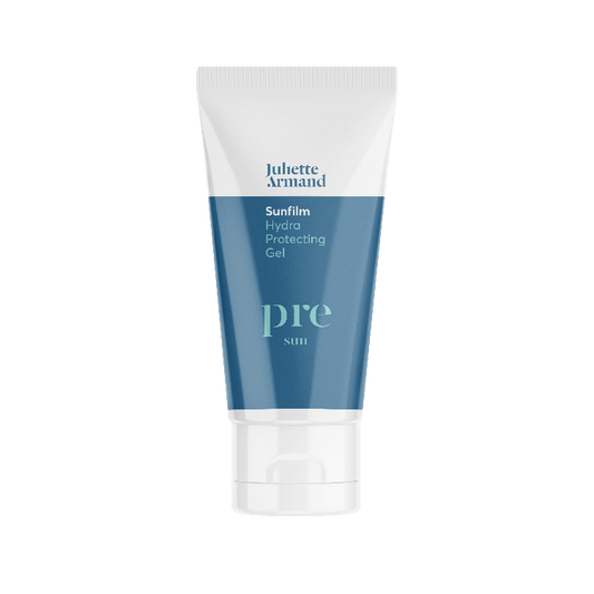 Juliette Armand Pre-Sun Hydra Protecting Gel 55 ml, een hydraterende pre-sun gel voor een droge, vochtarme en gevoelige huid vóór zonblootstelling. Bereidt de huid voor met extra vocht. Puur Diana Shop Nuenen