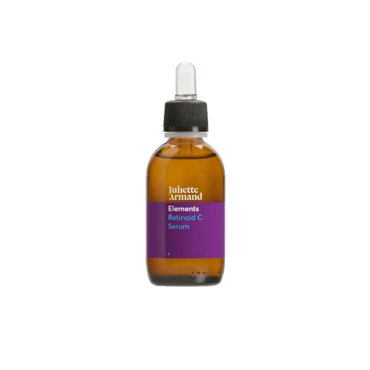 Juliette Armand Retinoid C Serum 55 ml, een huidvernieuwend serum met retinol en vitamine C voor een huid met fijne lijntjes en een onregelmatig huidbeeld. Ondersteunt de huidvernieuwing als onderdeel van de avondroutine. Puur Diana Shop Nuenen