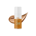 Juliette Armand Sunfilm Face Fluid Tinted SPF50 50 ml, getinte zonbescherming voor het gezicht met een egale glow en hoge SPF. Puur Diana Shop Nuenen