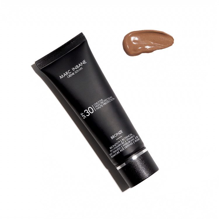 Marc Inbane Crème Solaire Bronze SPF30, productfoto van de zonnecrème met bruinende werking voor bescherming tijdens het zonnen. Puur Diana Shop Nuenen
