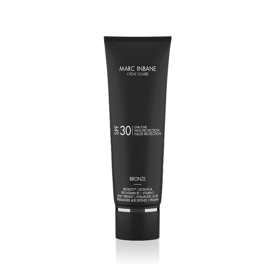 Marc Inbane Crème Solaire Bronze SPF30, een zonnecrème met bruinende werking voor een huid die tijdens het zonnen extra bescherming en een egale kleur wil. Puur Diana Shop Nuenen