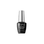 O.P.I Infinite Base Coat, een beschermende basislaag voor een langere houdbaarheid van de nagellak. Op de foto het zwarte flesje met zilveren dop. Puur Diana Shop Nuenen