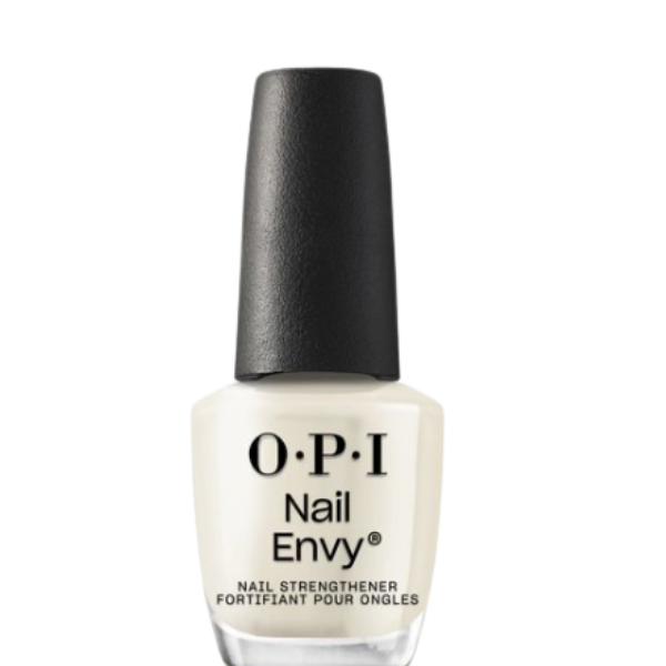 O.P.I. Nail Envy Original, een nagelversteviger voor zwakke en broze nagels die snel scheuren. Versterkt de nagel en ondersteunt de nagelgroei. Op de foto het transparante flesje met zwarte dop. Puur Diana Shop Nuenen