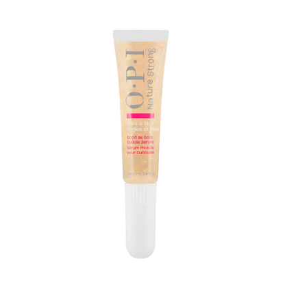 OPI Nature Strong Good as Gold Cuticle Serum 7 ml, een verzorgend nagelriemserum met een natuurlijke formule voor droge nagelriemen. Puur Diana Shop Nuenen