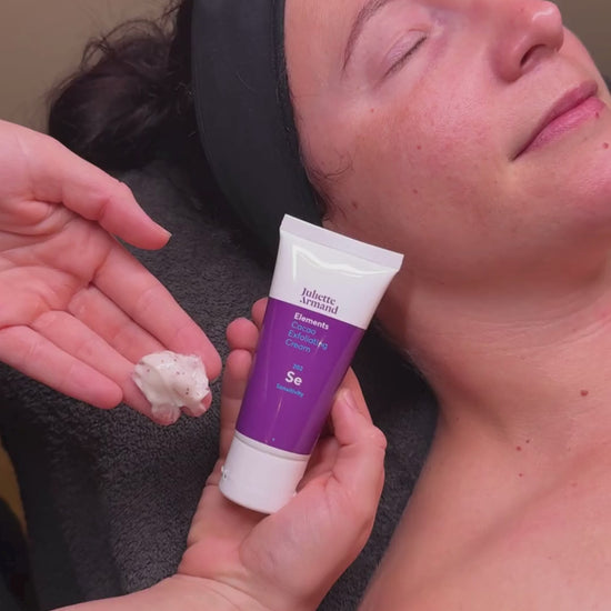 Puur Diana Demo Juliette Armand Cacao Exfoliating Cream 50ml tube peeling chocolade scrub schoonheidssalon schoonheidsinstituut