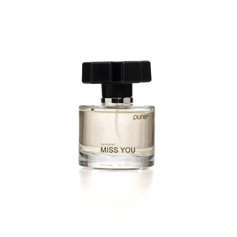 PUNE MISS YOU Parfum 50 ml, houtachtig-oriëntaalse geur met sandelhout en vanille, glazen flacon met gouden dop, Puur Diana Shop Nuenen